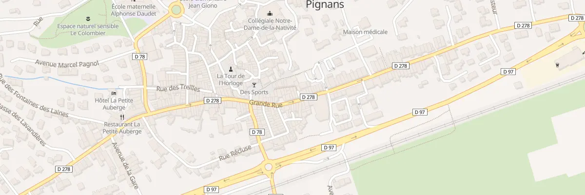 Plan du 91 Grande Rue à Pignans