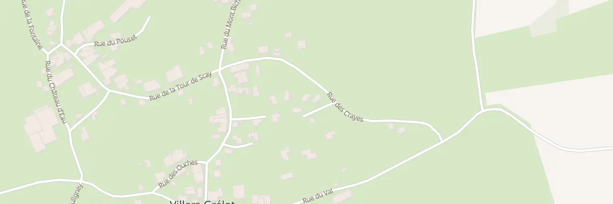 Plan du 12 Rue des Crayes à Villers-Grélot