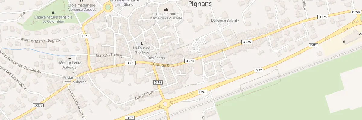Plan du 93 Gr Grande Rue à Pignans