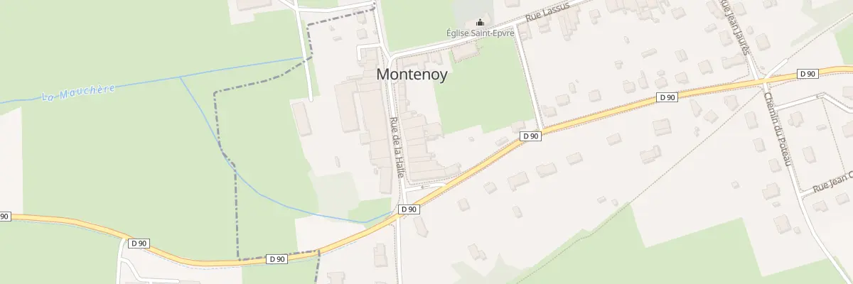 Plan du 7 Rue de la Halle à Montenoy