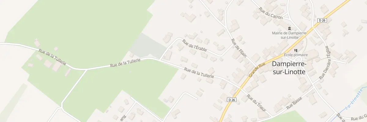 Plan du 6 Rue de la Tuilerie à Dampierre-sur-Linotte
