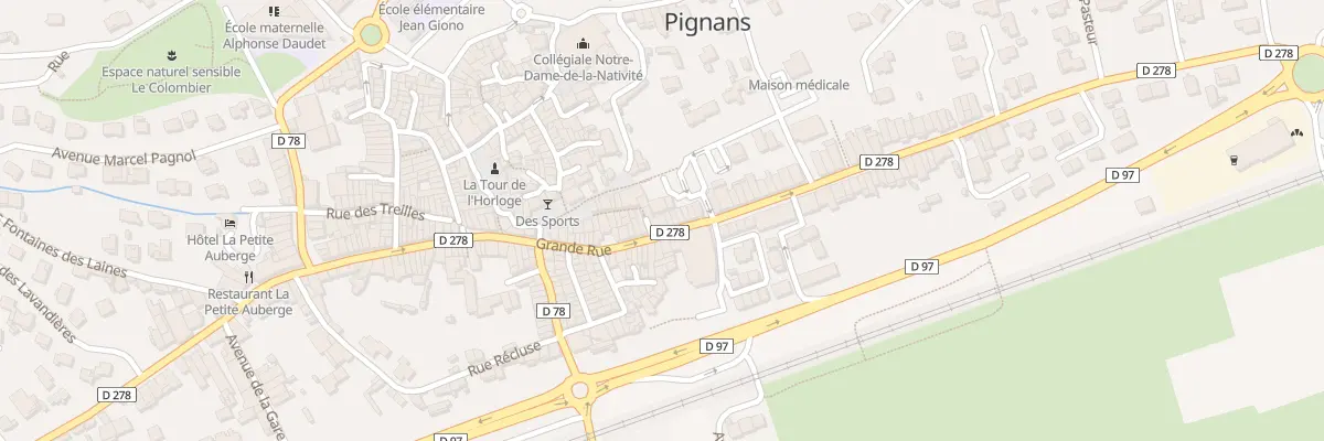 Plan du 99 Gr Grande Rue à Pignans