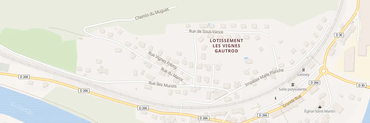 Plan du 6 Vignes Fremy à Laissey