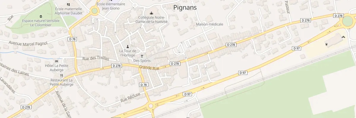 Plan du 103 Gr Grande Rue à Pignans