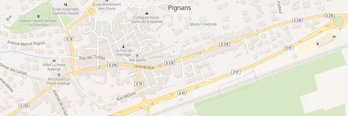 Plan du 105 Gr Grande Rue à Pignans