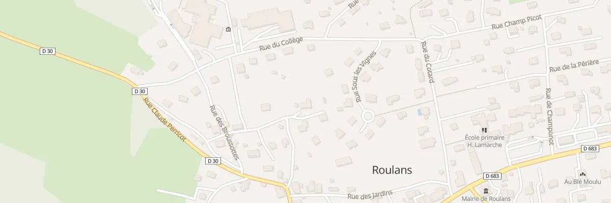 Plan du 15 Imp des Broussottes à Roulans