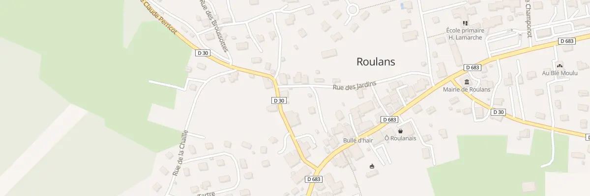 Plan du 2 Rue des Jardins à Roulans