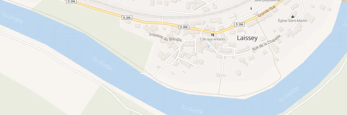 Plan du 1 Rue du Port de Barques à Laissey
