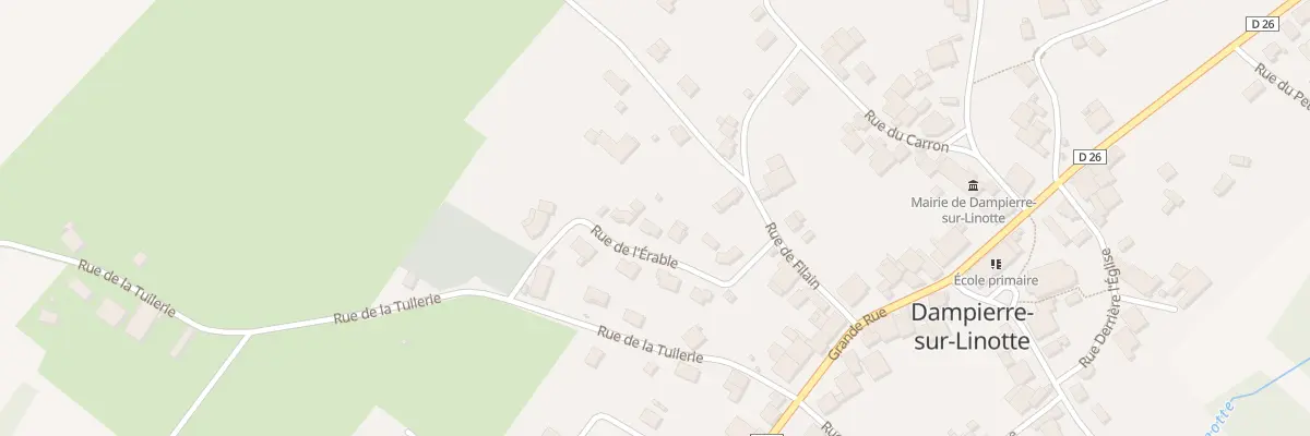 Plan du 6 Rue de l’Erable à Dampierre-sur-Linotte