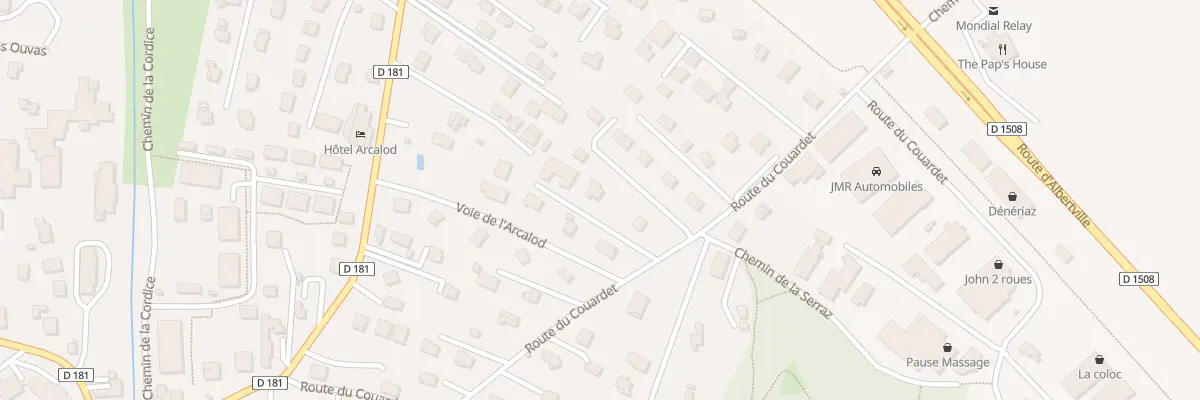 Plan du 373B Rte du Couardet à Doussard