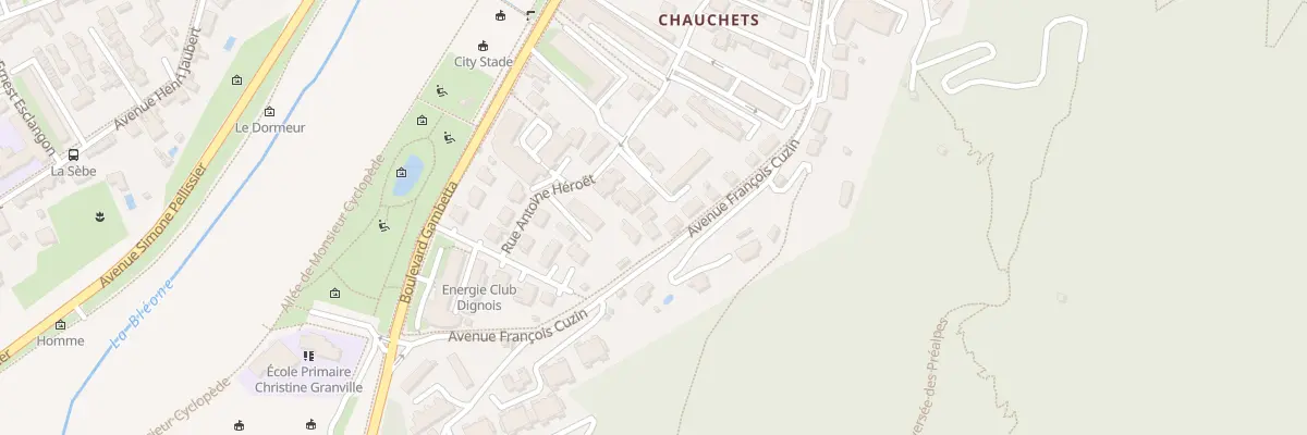 Plan du 46 Av François Cuzin à Digne-les-Bains