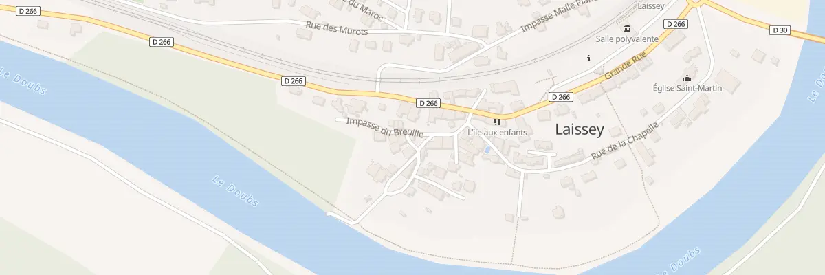 Plan du 5103 Au Village à Laissey