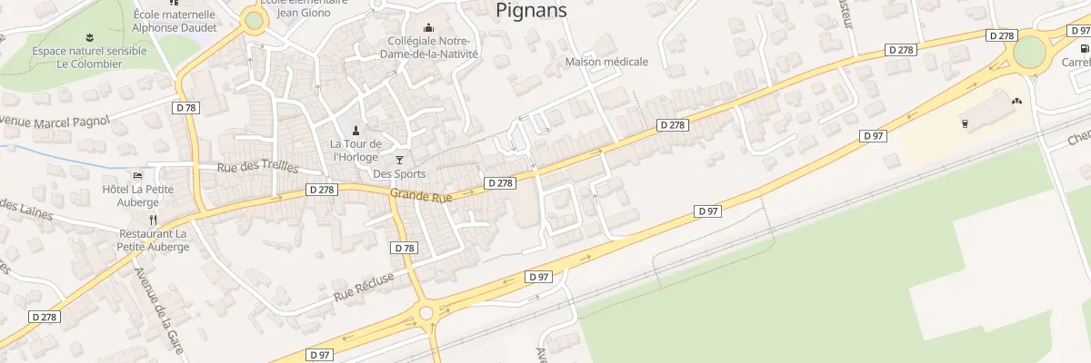 Plan du 5136B Gr Grande Rue à Pignans