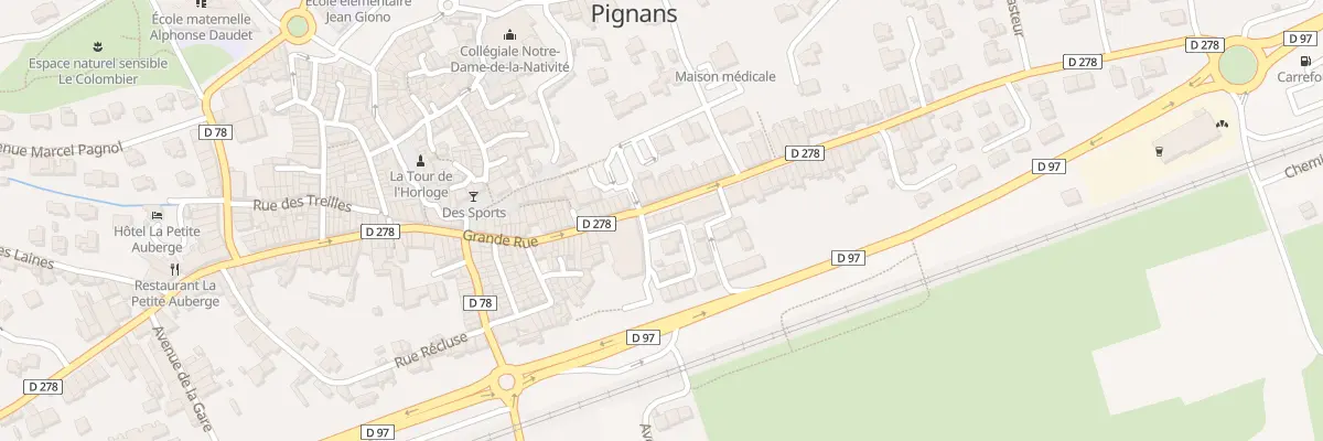 Plan du 33 Rue des Pins à Pignans