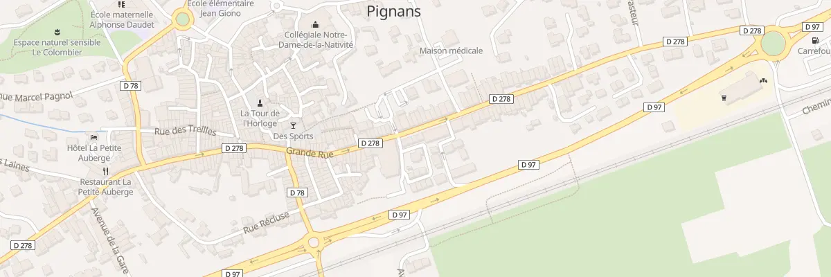Plan du 5136 Gr Grande Rue à Pignans