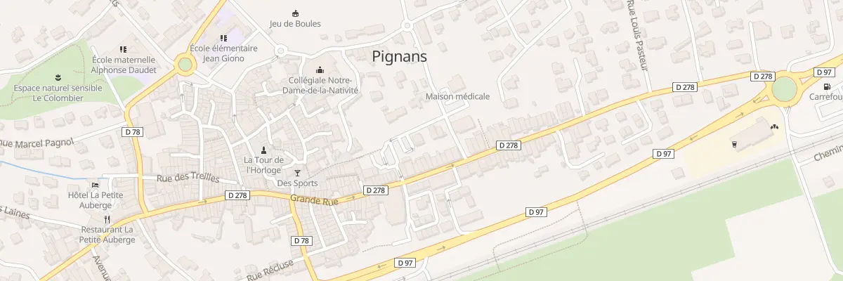 Plan du 4 Av de la Mairie à Pignans
