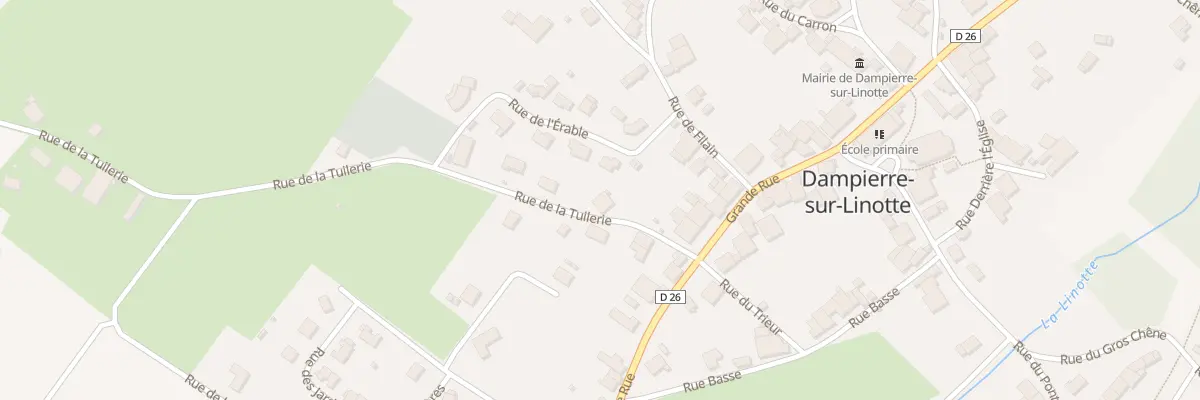 Plan du 2 Rue de la Tuilerie à Dampierre-sur-Linotte
