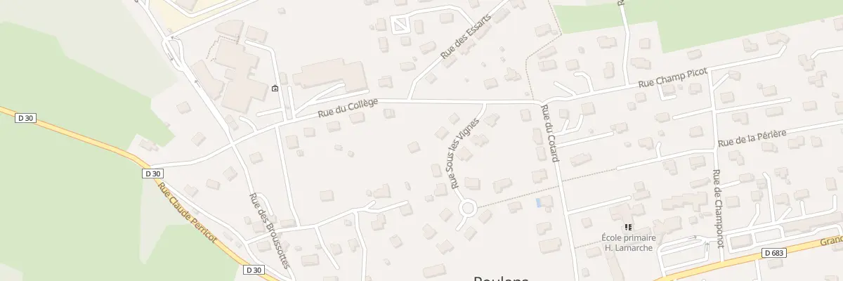 Plan du 6 Rue sous les Vignes à Roulans