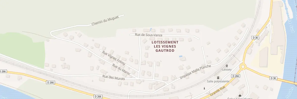 Plan du 6 Rue de Sous Vance à Laissey