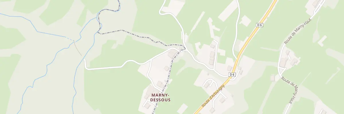 Plan du 445 Che de Marny Dessous à Arbusigny