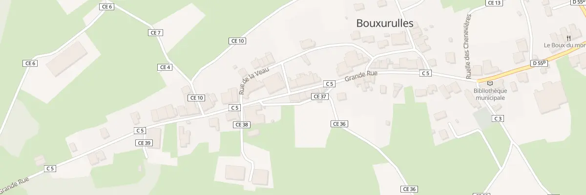 Plan du 23 Gr Grande Rue à Bouxurulles