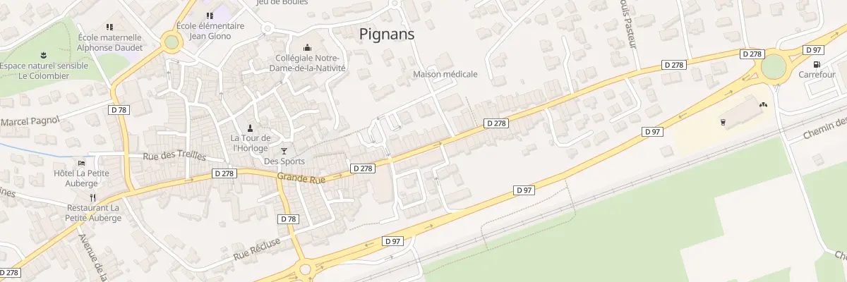 Plan du 121 Gr Grande Rue à Pignans