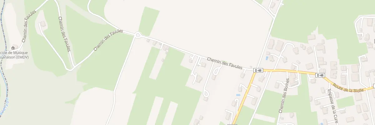 Plan du 167 Che des Favules à Reignier-Ésery