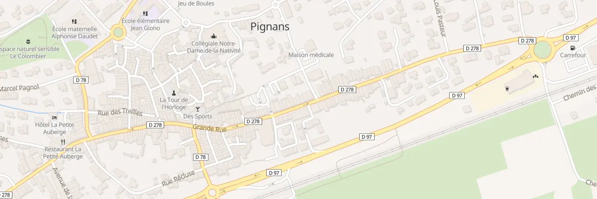 Plan du 5110 Gr Grande Rue à Pignans