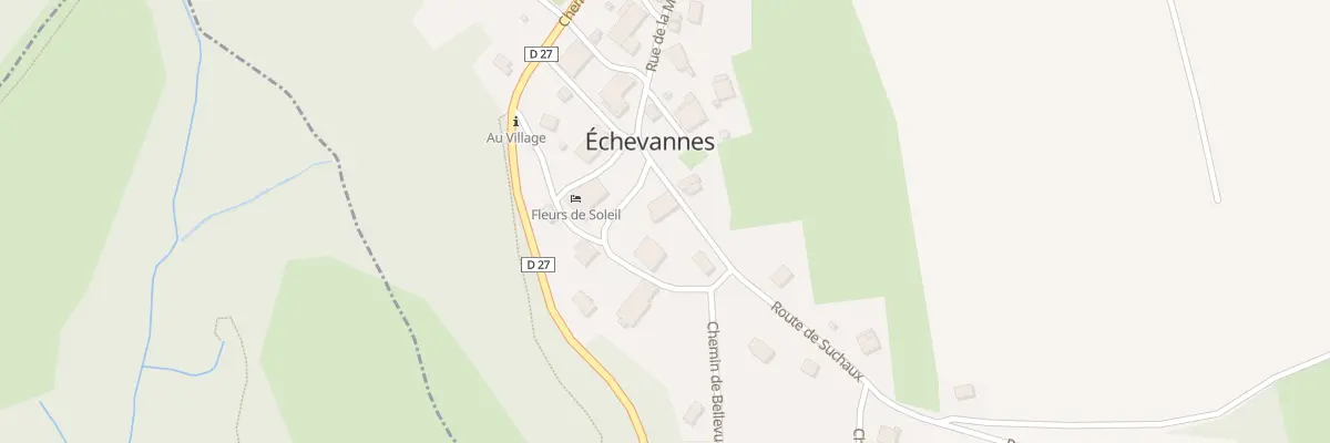 Plan du 6 Rte de Suchaux à Échevannes