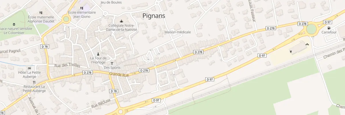 Plan du 125 Grande Rue à Pignans