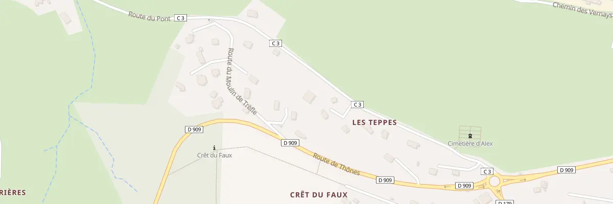 Plan du 301 Rte du Pont à Alex