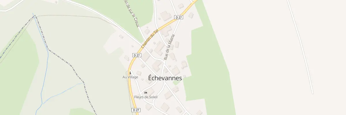 Plan du 5 Rue de la Mairie à Échevannes