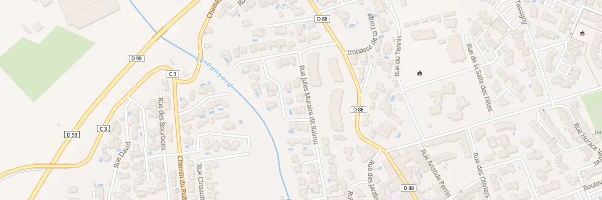 Plan du 74 Rue Jules Muraire Dit Raimu à La Londe-les-Maures