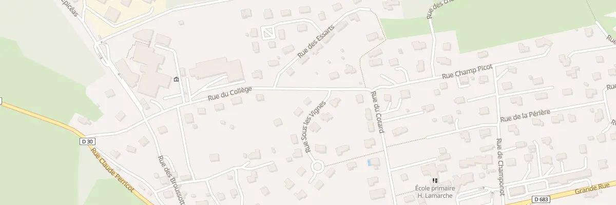 Plan du 2 Rue sous les Vignes à Roulans