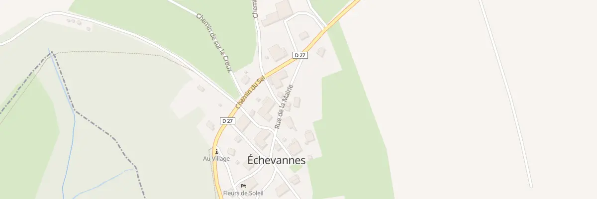 Plan du 3 Rue de la Mairie à Échevannes