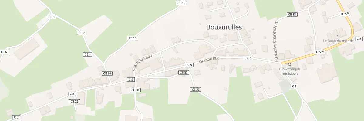 Plan du 30 Gr Grande Rue à Bouxurulles