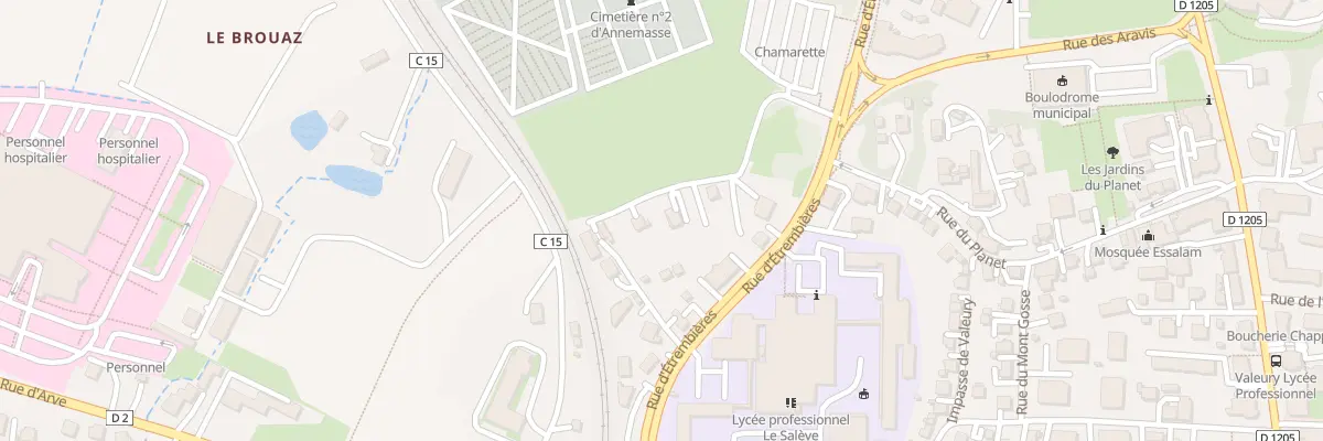 Plan du 7 Imp de la Chamarette à Annemasse