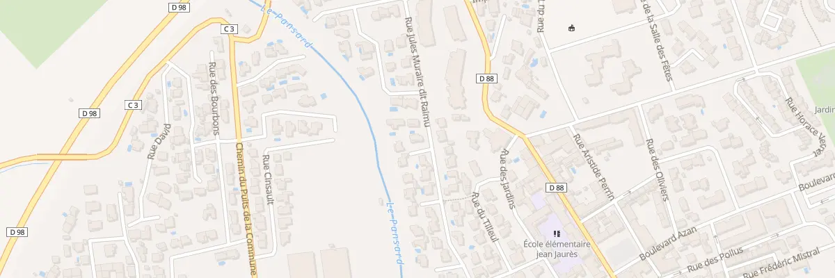Plan du 170 Rue Jules Muraire Dit Raimu à La Londe-les-Maures