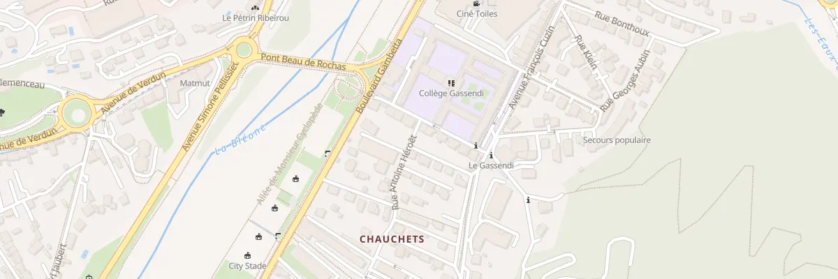 Plan du 1 Rue Victorin Camoin à Digne-les-Bains