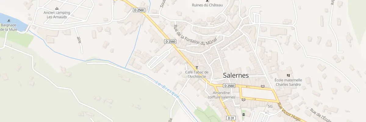 Plan du 16 Rue Jean-jacques Rousseau à Salernes