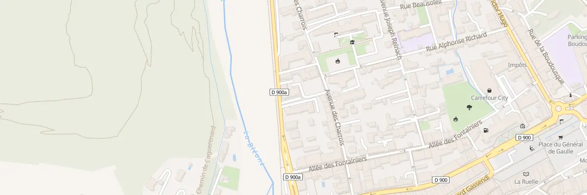 Plan du 13B Av des Charrois à Digne-les-Bains