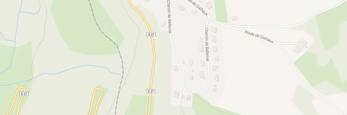 Plan du 21 Che de Bellevue à Échevannes