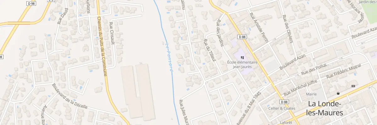 Plan du 314 Rue Jules Muraire Dit Raimu à La Londe-les-Maures