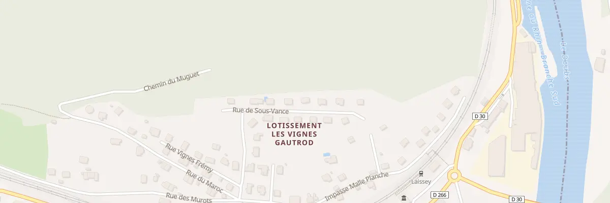 Plan du 13 Rue de Sous Vance à Laissey