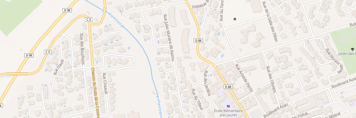 Plan du 159 Rue Jules Muraire Dit Raimu à La Londe-les-Maures