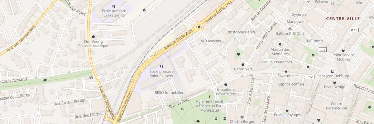 Plan du 12B Rue du Parc à Annemasse