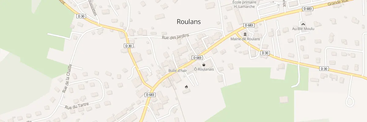 Plan du 17C Gr Grande Rue à Roulans