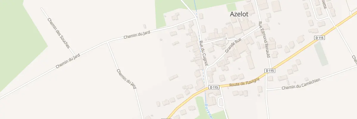 Plan du 6 Rue du Cugnot à Azelot