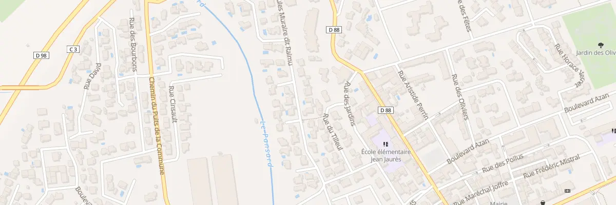 Plan du 235 Rue Jules Muraire Dit Raimu à La Londe-les-Maures