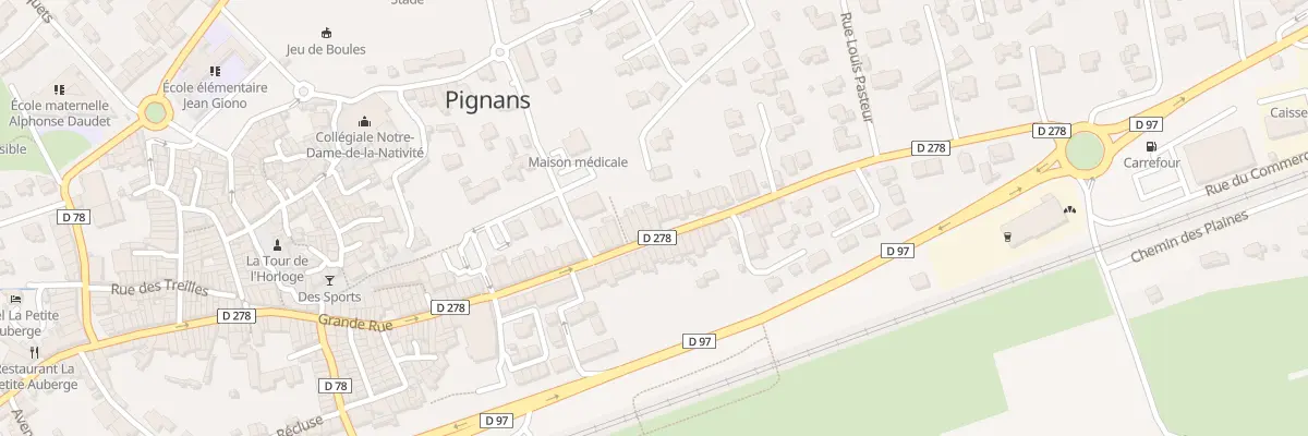 Plan du 57 Rue Les Maisons Neuves à Pignans
